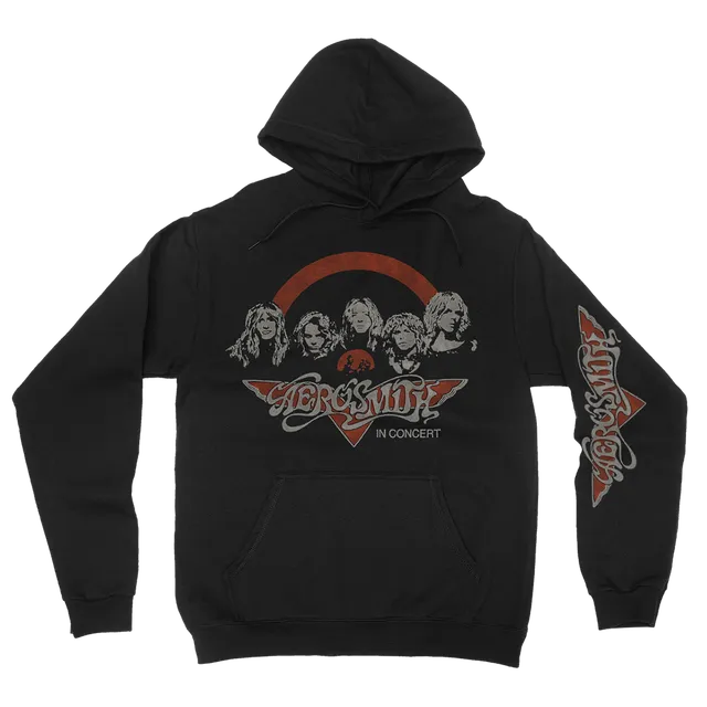 Aerosmith Toys In Concert felpa cappuccio nera