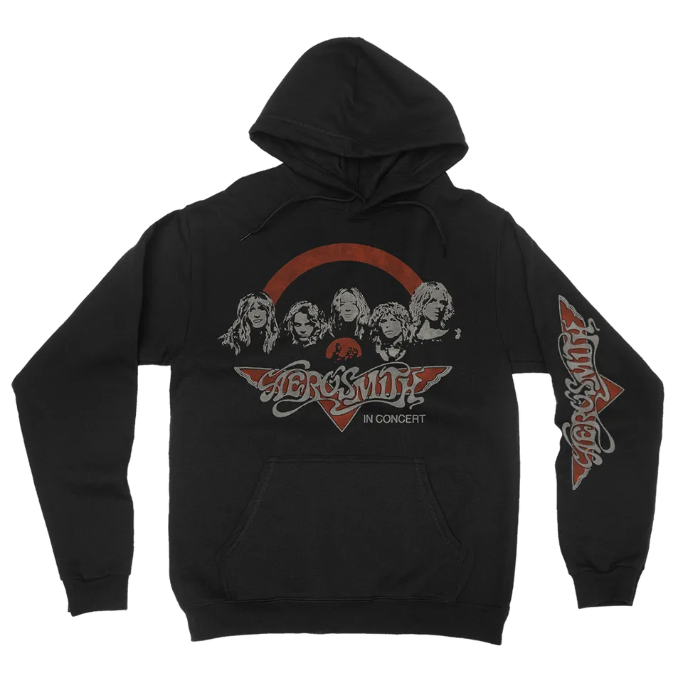 Aerosmith Toys In Concert felpa cappuccio nera