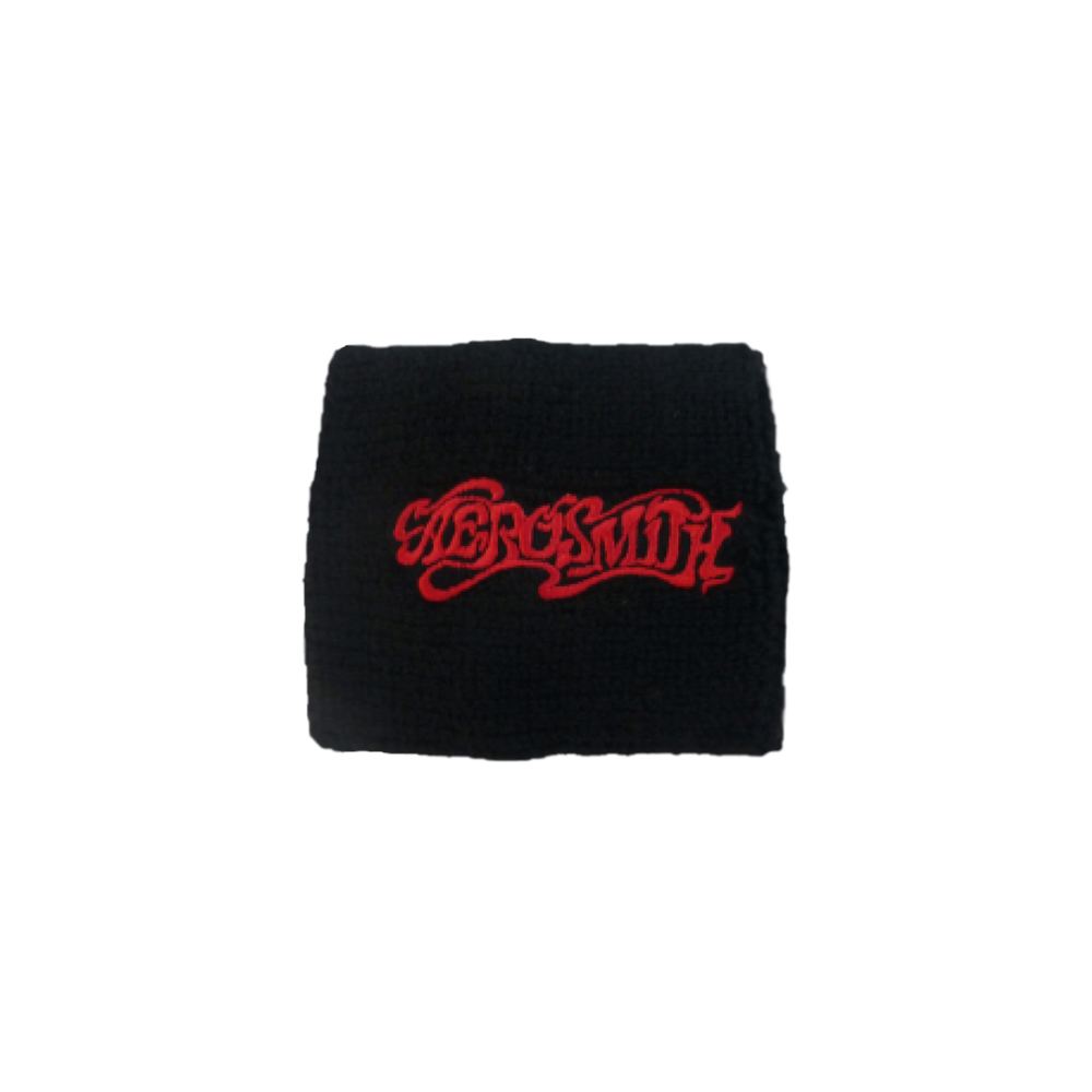 Aerosmith Logo fascia polso spugna nera
