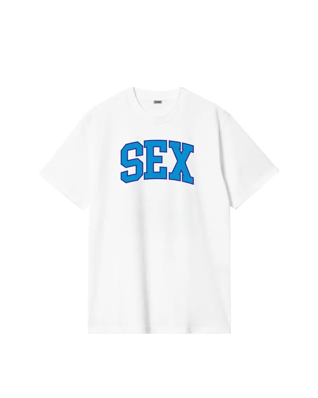 Soul Express Records SEX T-Shirt Bianca 100% Cotone