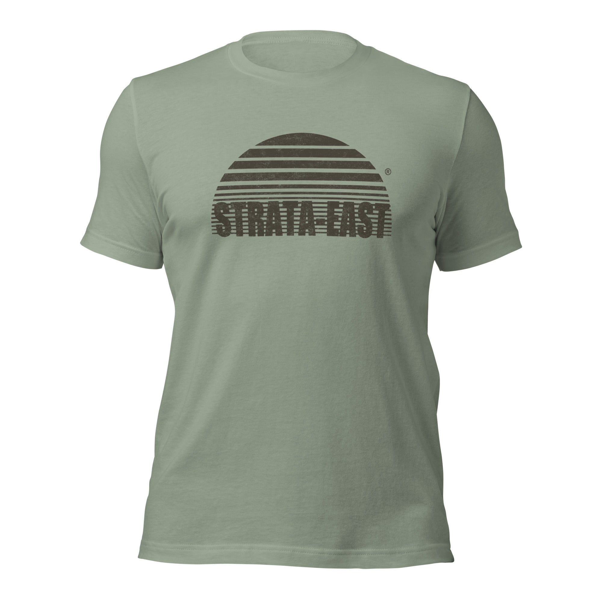 Strata-East Distressed Logo maglietta unisex cotone