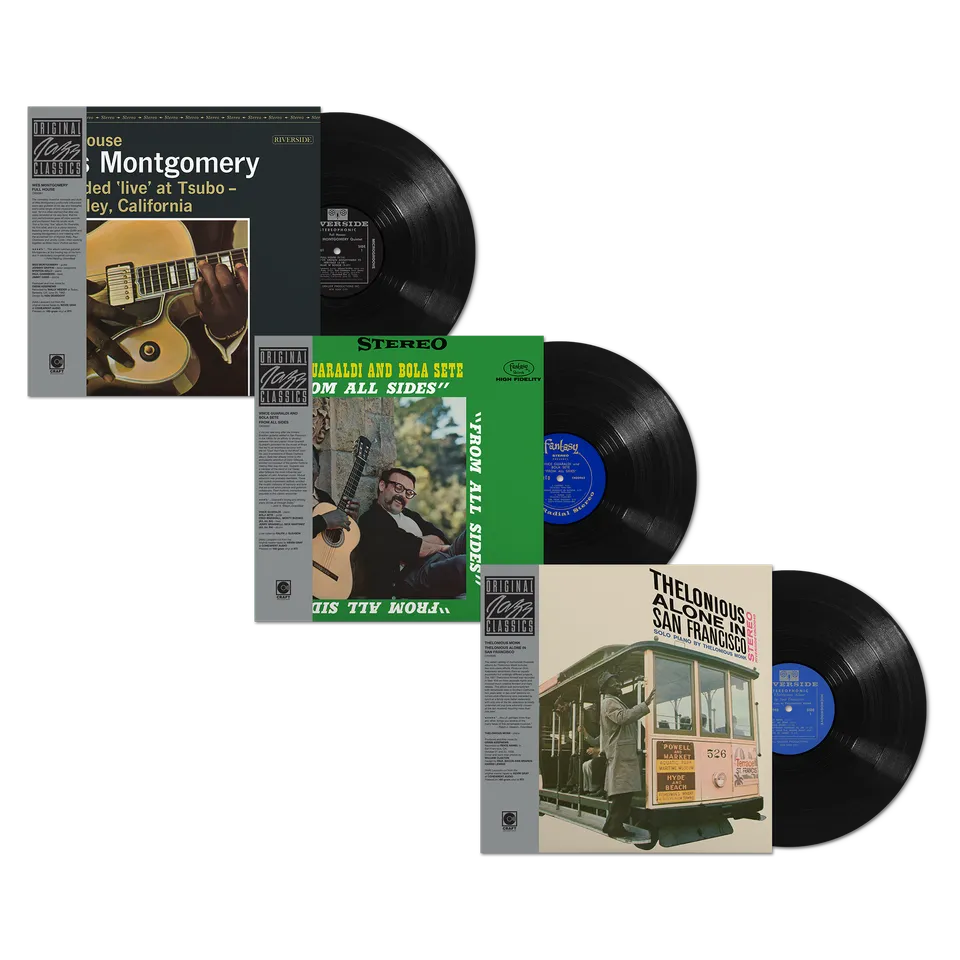 Original Jazz Classics Series Bundle 3 LP 180g Monk Guaraldi Montgomery