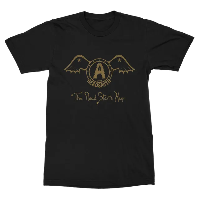 Aerosmith The Road Starts Hear maglietta nera