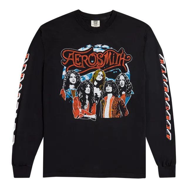 Aerosmith Legendary Debut Tracklist maglia manica lunga cotone