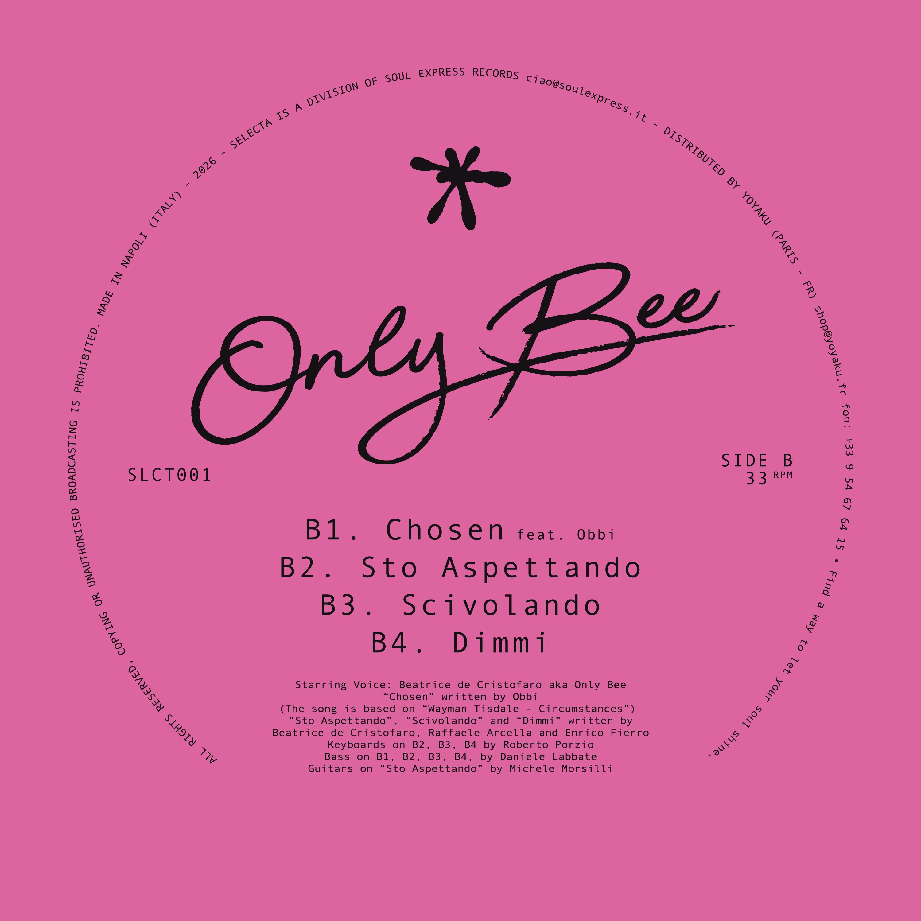 Soul Express Records SLCT001 Only Bee Vinile 8 Tracce