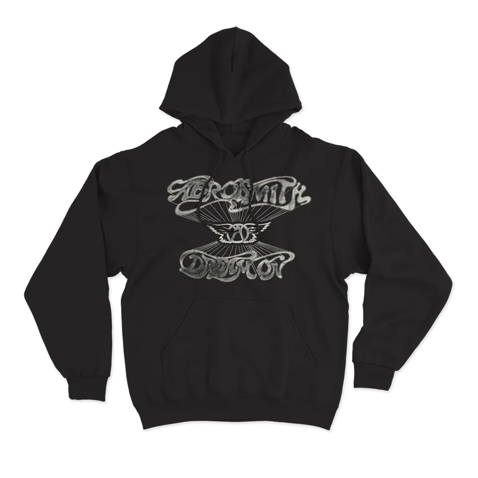 Aerosmith Dream On felpa con cappuccio nera unisex