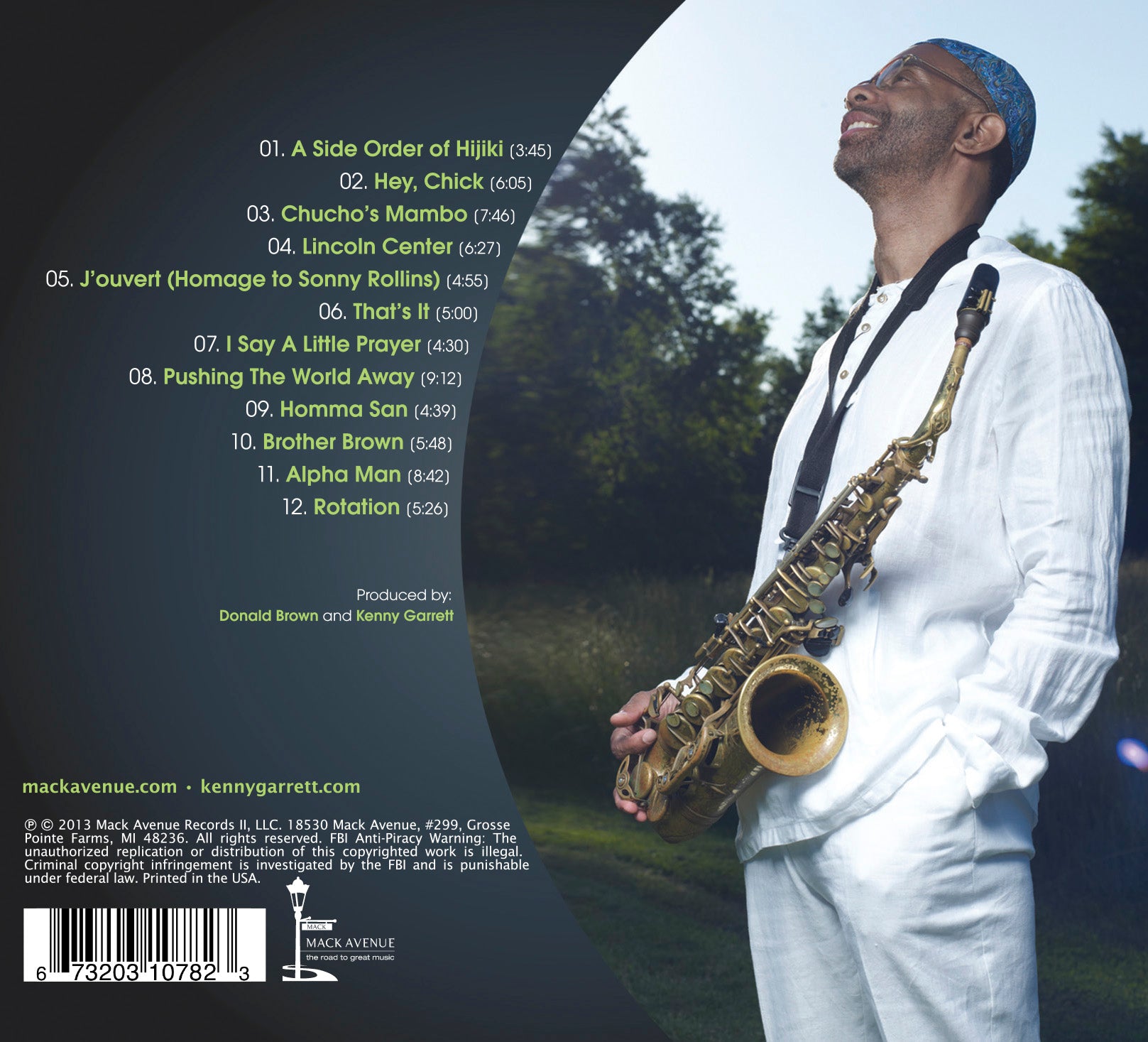 Mack Avenue Kenny Garrett Pushing The World Away CD Sax