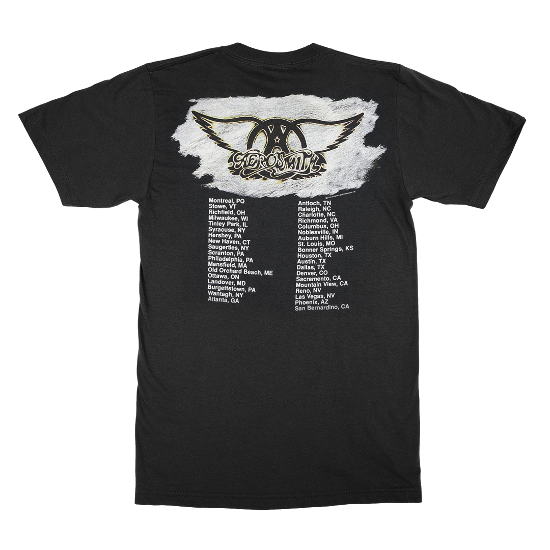 Aerosmith Get A Grip Tour T-Shirt maglietta nera