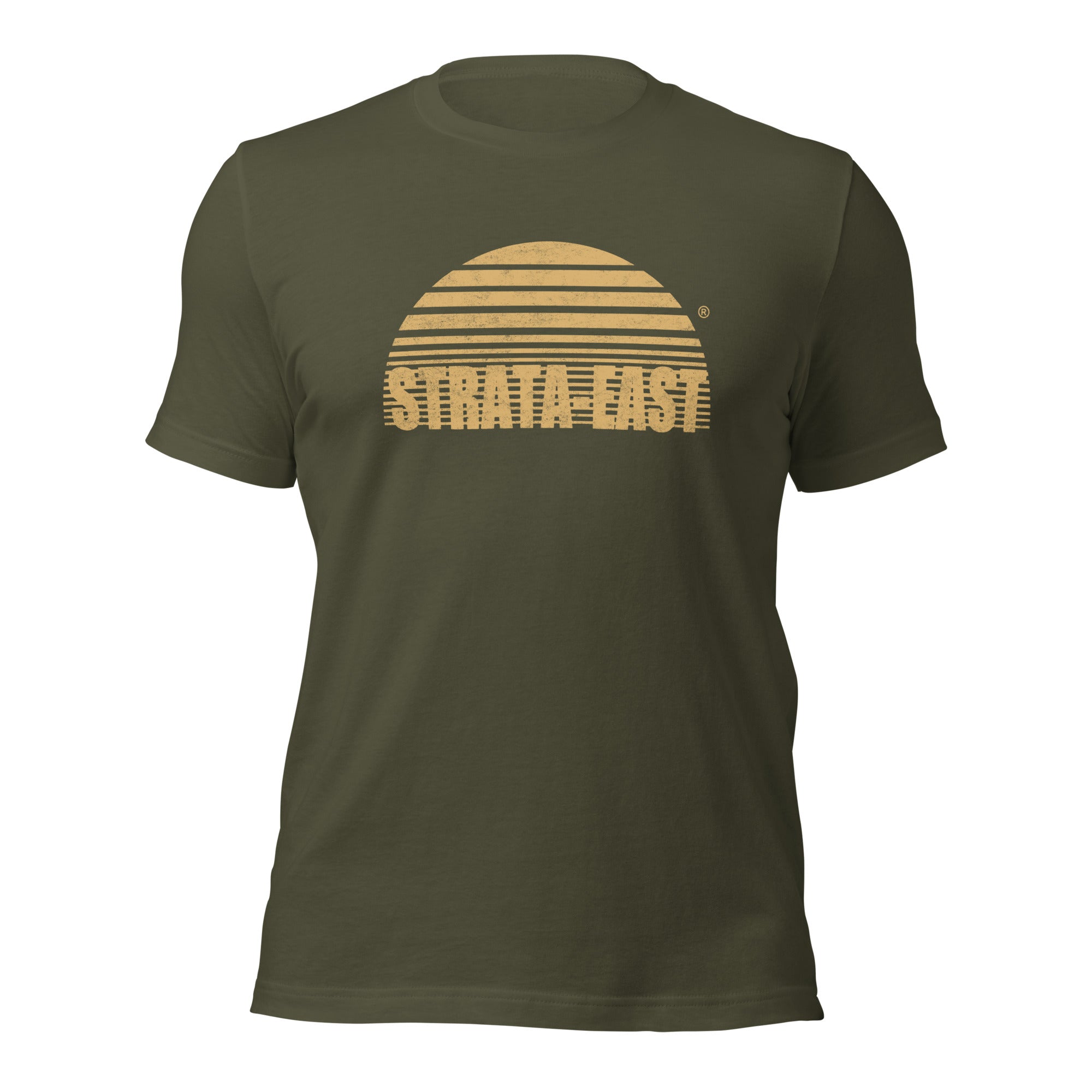 Strata-East Distressed Logo maglietta unisex cotone
