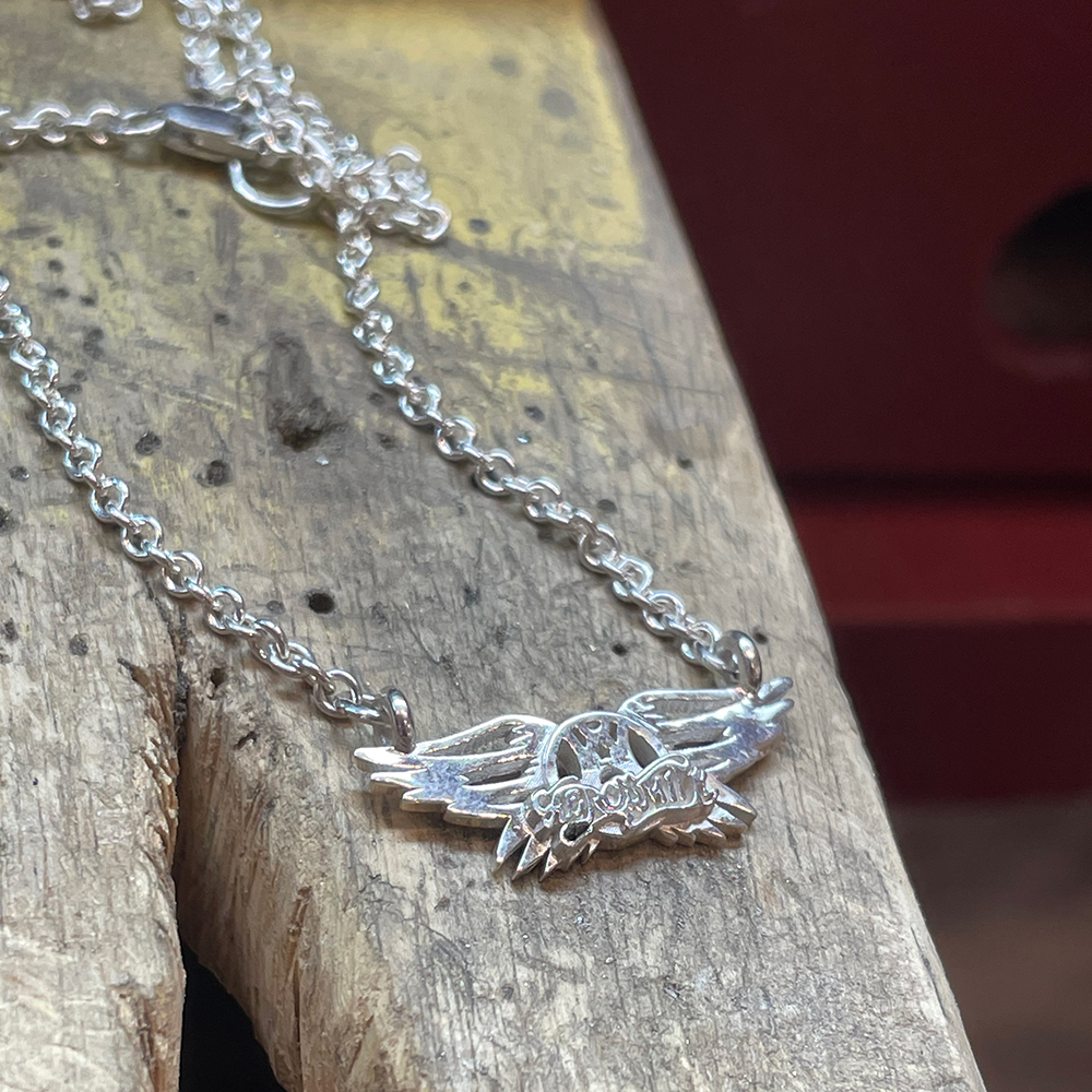 Aerosmith Classic Wings collana argento catena 18"