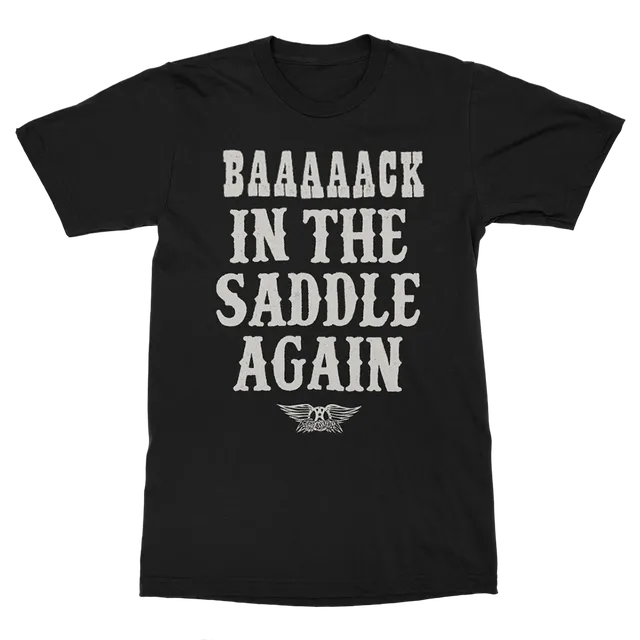 Aerosmith Back In The Saddle Again t-shirt nera