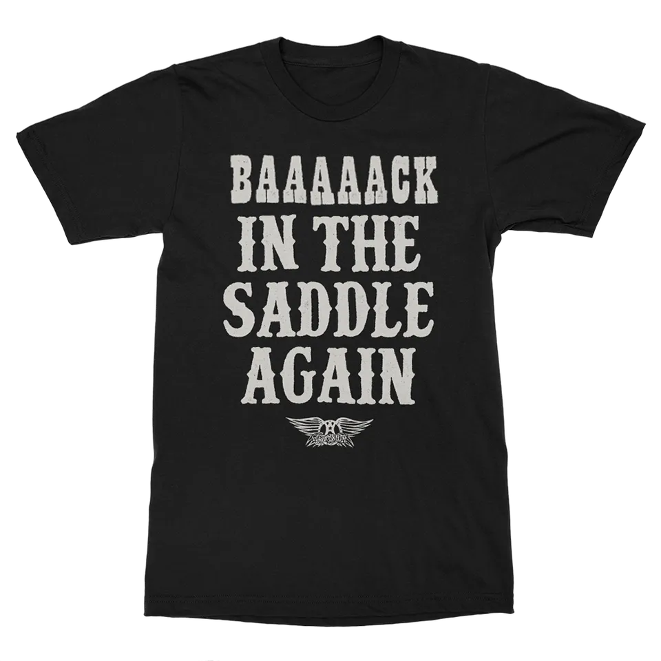 Aerosmith Back In The Saddle Again t-shirt nera