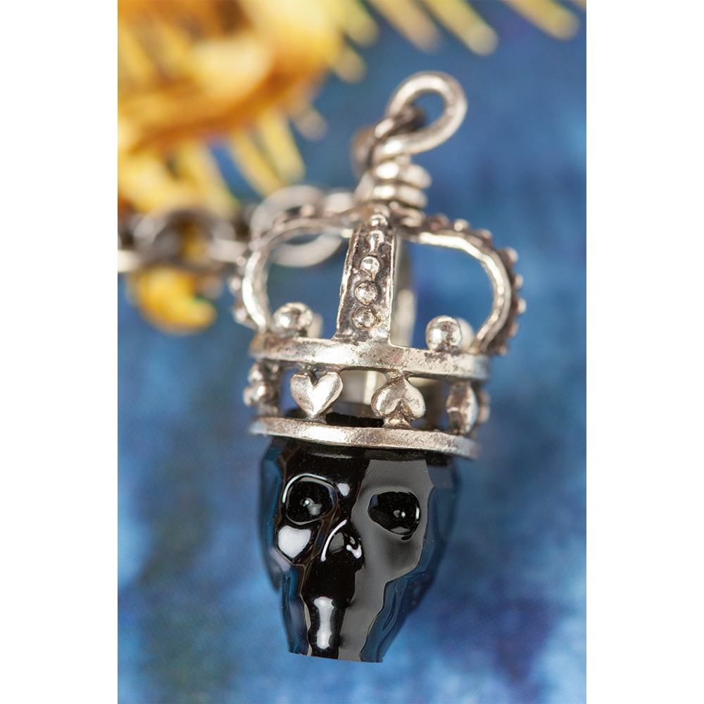 Aerosmith Deuces Are Wild collana argento teschio