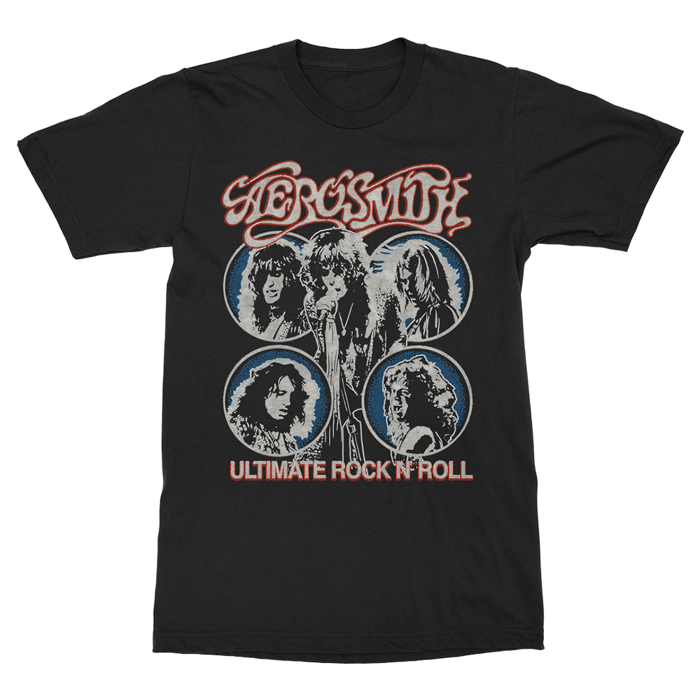 Aerosmith Ultimate Rock N Roll maglietta nera vintage