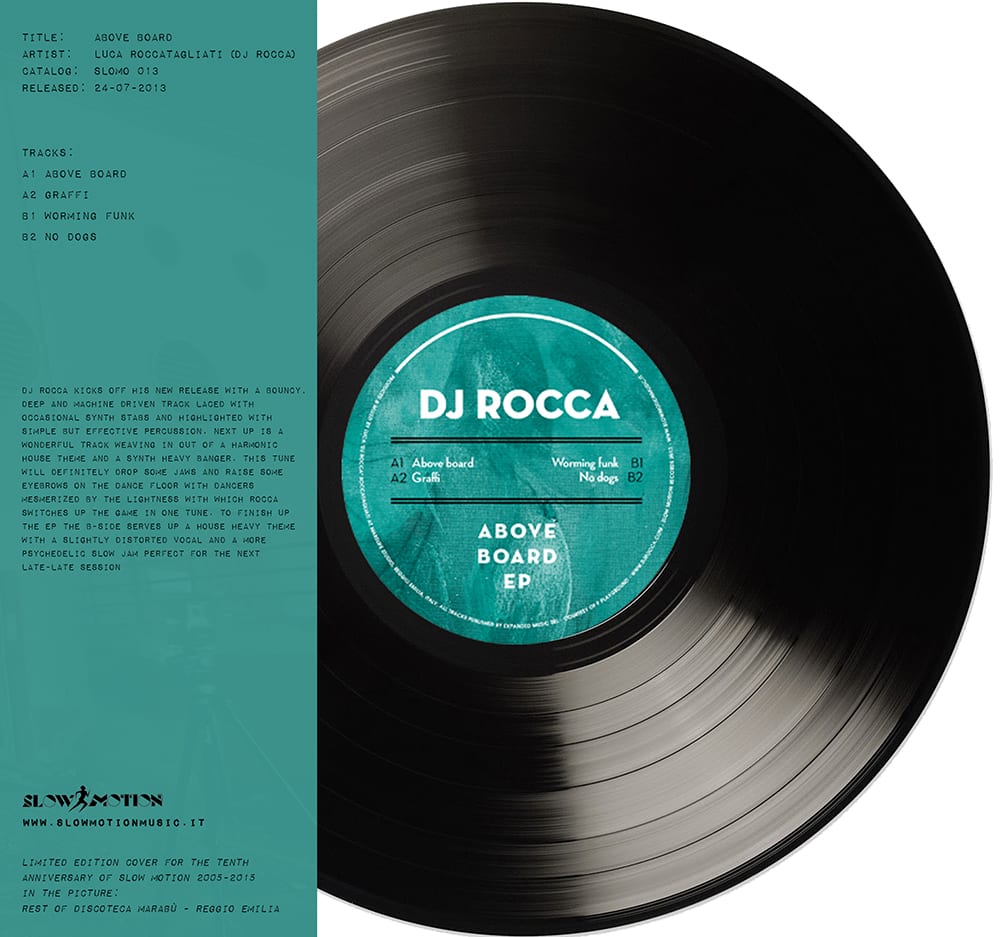 Slow Motion DJ Rocca Above Board vinile house