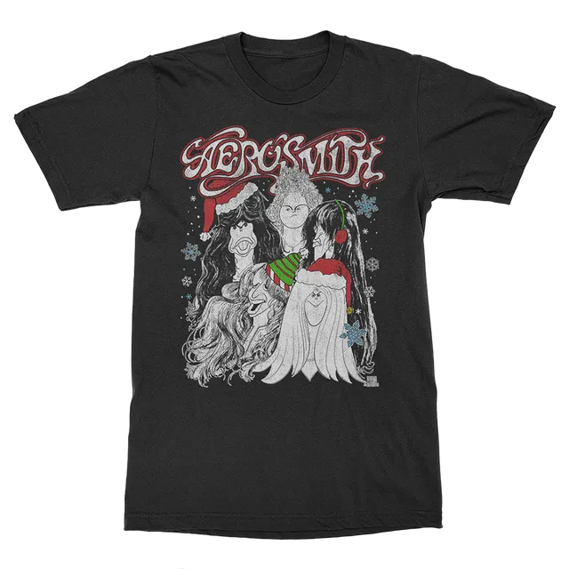 Aerosmith Draw The Line maglietta natalizia nera unisex