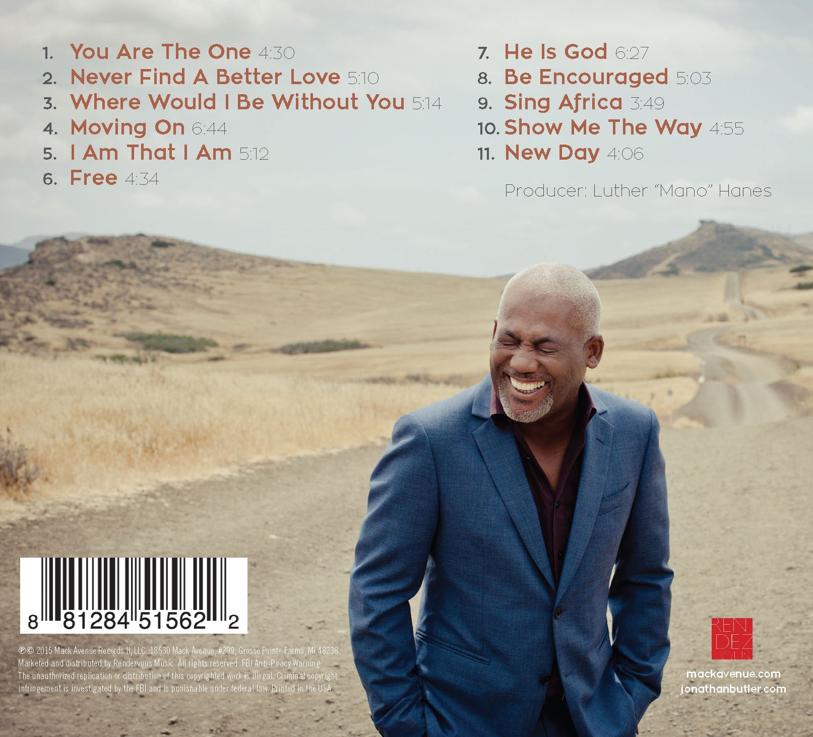 Mack Avenue Jonathan Butler Free CD soul gospel