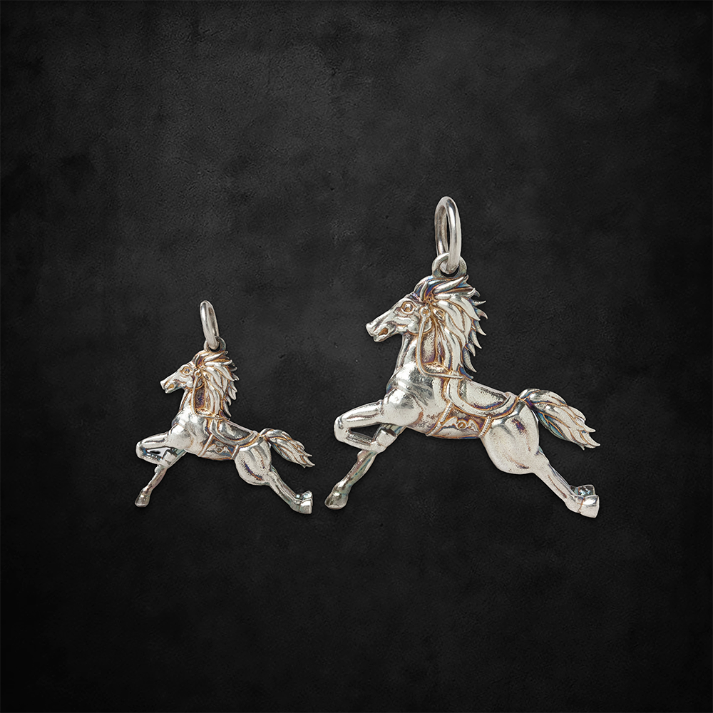 Aerosmith Toys in the Attic ciondolo cavallo bronzo