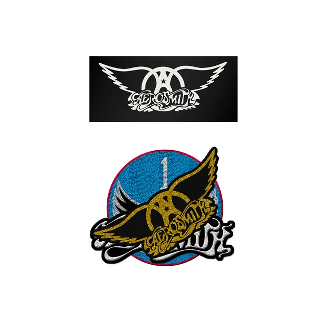 Aerosmith anni 80 set 3 toppe termoadesive