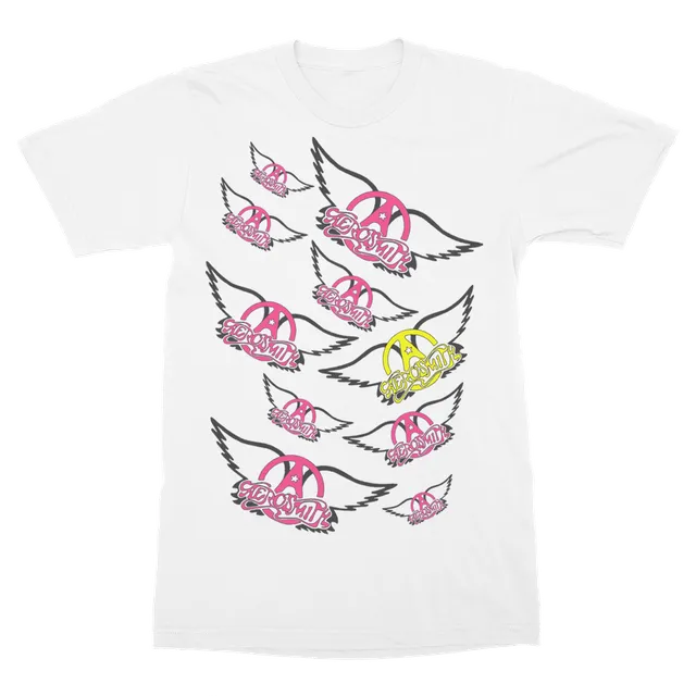 Aerosmith Wings t-shirt bianca in cotone