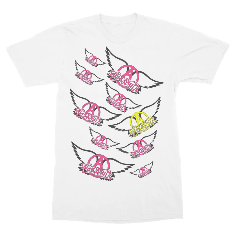 Aerosmith Wings t-shirt bianca in cotone
