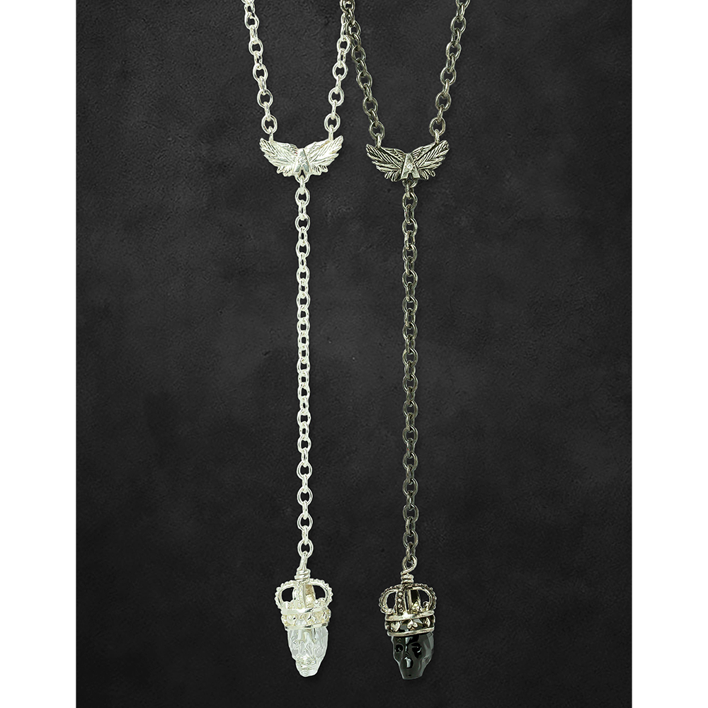 Aerosmith Deuces Are Wild collana argento teschio