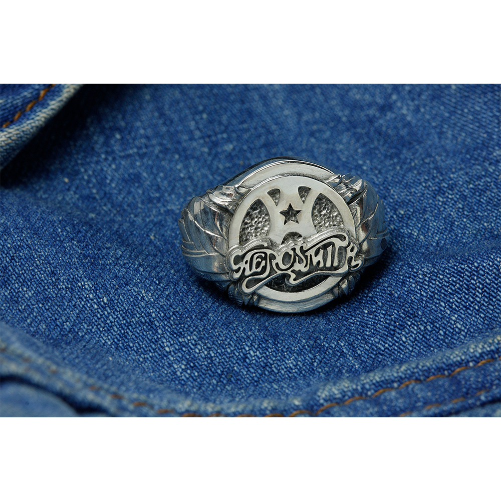 Aerosmith Classic anello chevalier in argento