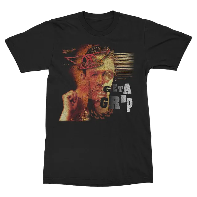Aerosmith Get a Grip t-shirt nera unisex stampa frontale