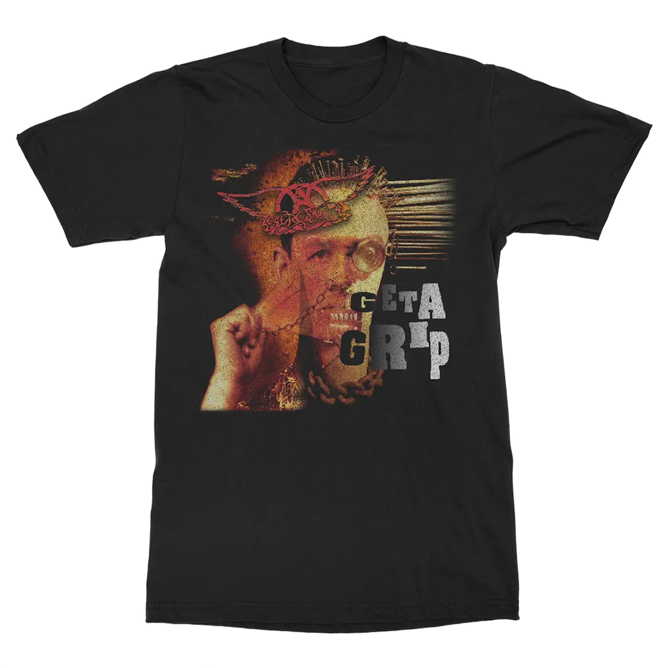Aerosmith Get a Grip t-shirt nera unisex stampa frontale
