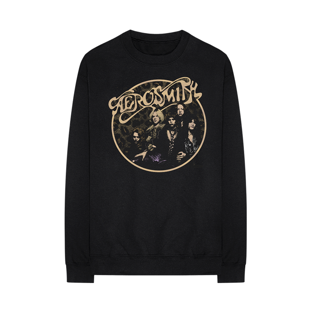 Aerosmith Leopard felpa girocollo vintage unisex