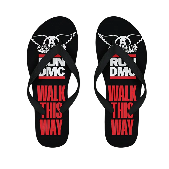Aerosmith X Run DMC Walk This Way infradito loghi