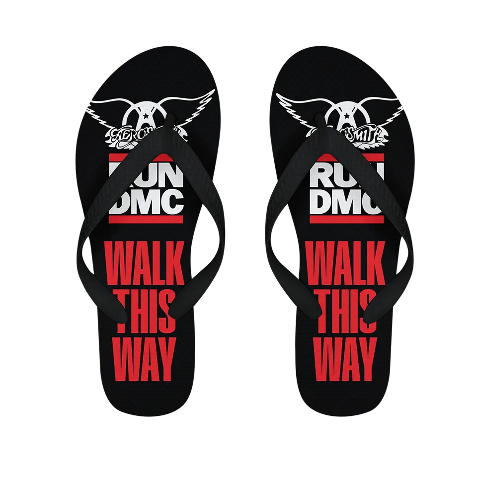 Aerosmith X Run DMC Walk This Way infradito loghi