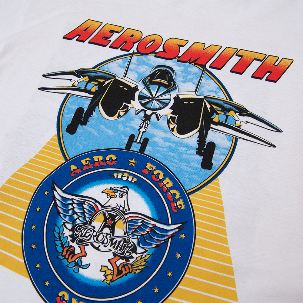 Aerosmith Done With Mirrors Tour 1986 t-shirt bianca