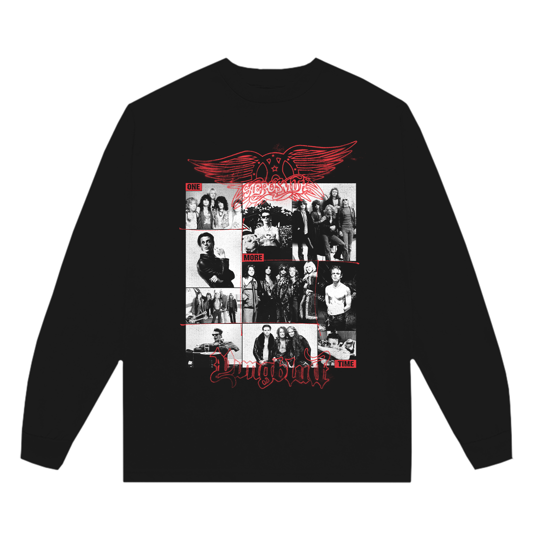 Aerosmith One More Time Collage longsleeve nera