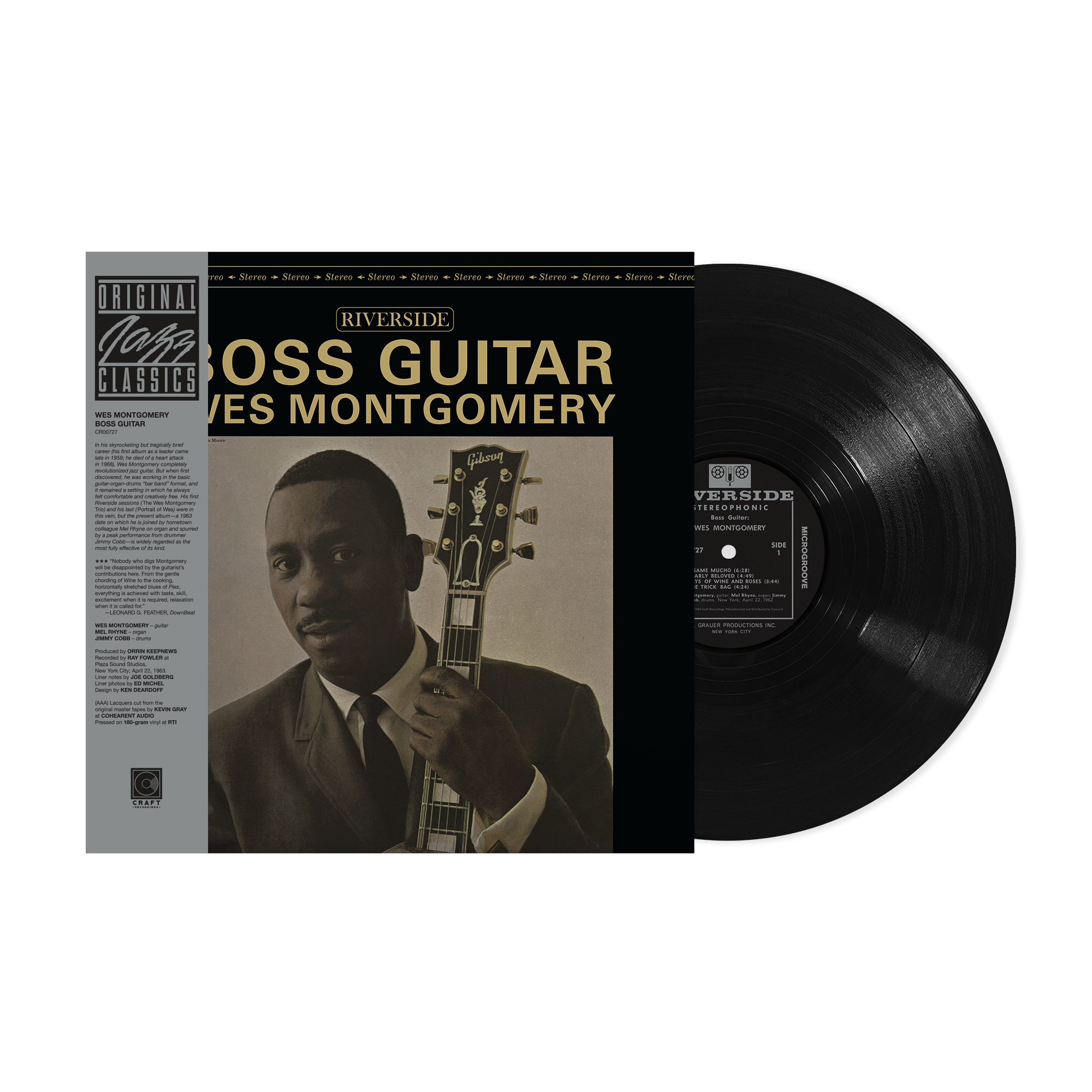 Original Jazz Classics Boss Guitar Wes Montgomery vinile LP 180g