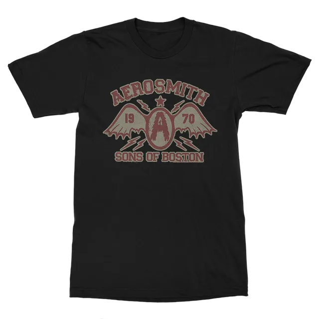 Aerosmith Sons of Boston maglietta nera unisex