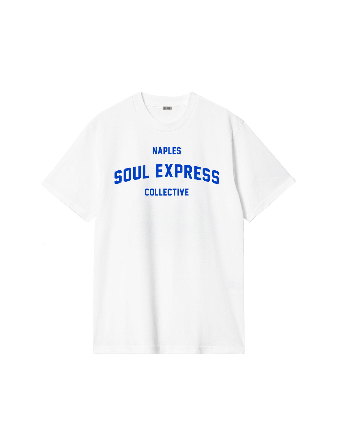 Soul Express Records College t-shirt blu navy cotone