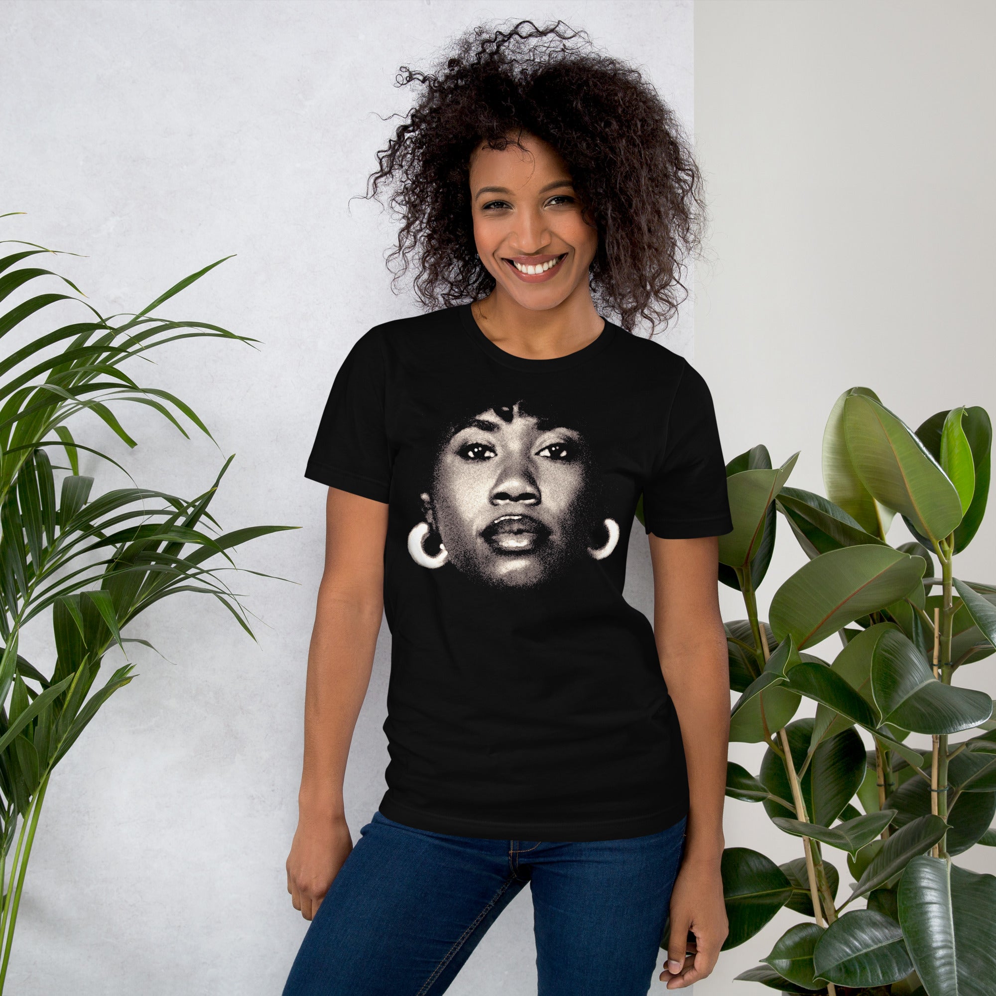 Ekep Nkwelle Caged Bird Portrait T-Shirt Cotone