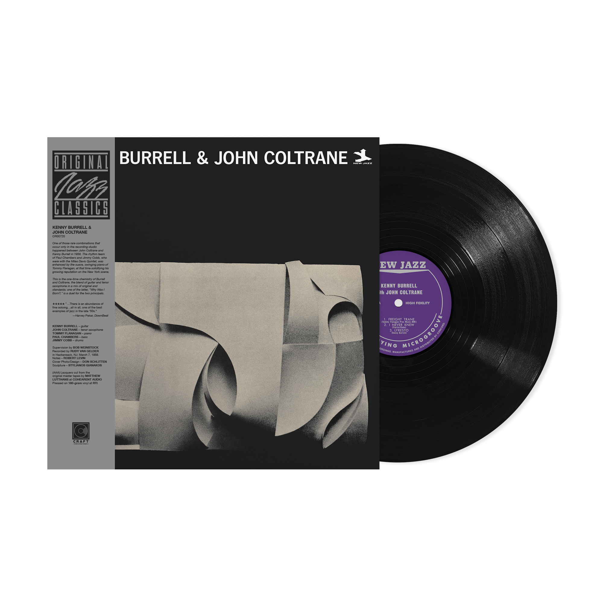 Original Jazz Classics Kenny Burrell Coltrane vinile LP 180g
