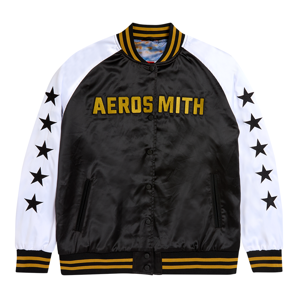 Aerosmith Legendary Debut bomber satin nero