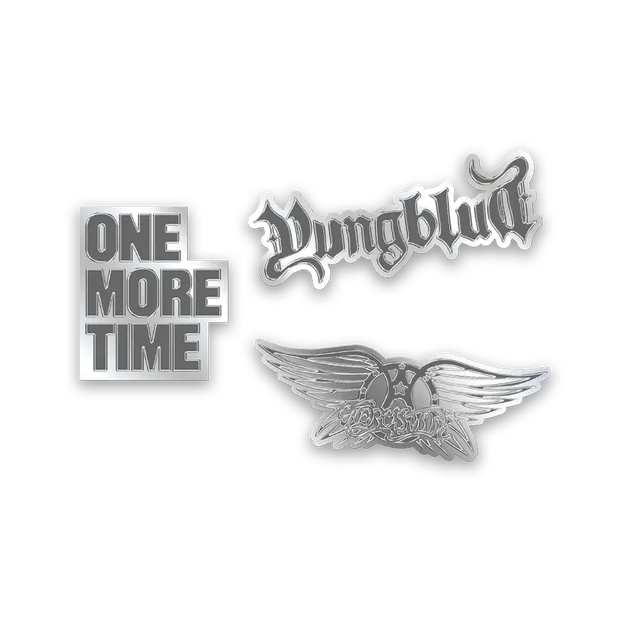 Aerosmith One More Time set 3 spille smaltate argento