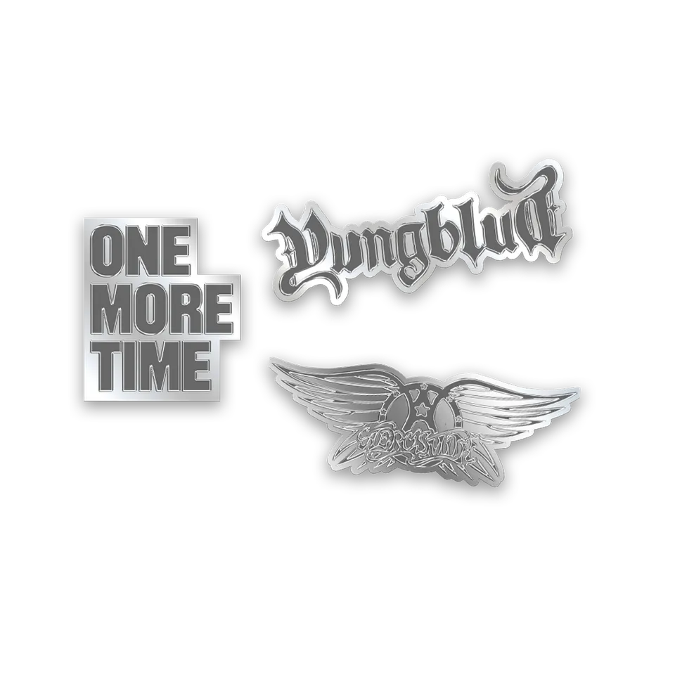Aerosmith One More Time set 3 spille smaltate argento