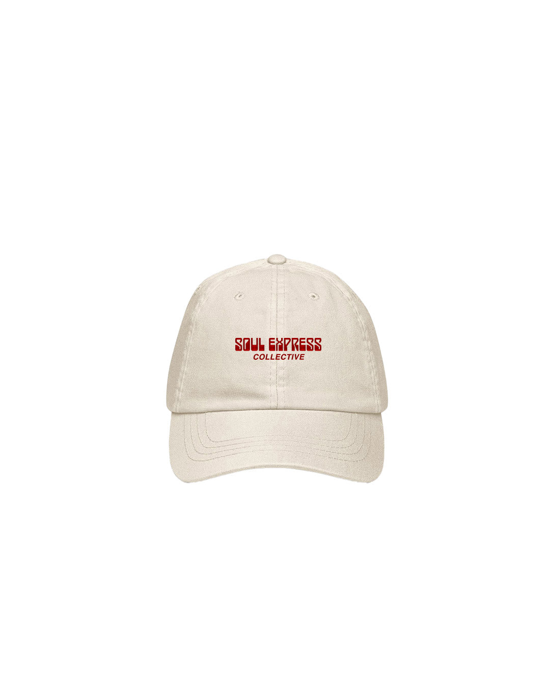 Soul Express Records Hat Logo 6 Panel cappello panna ricamo