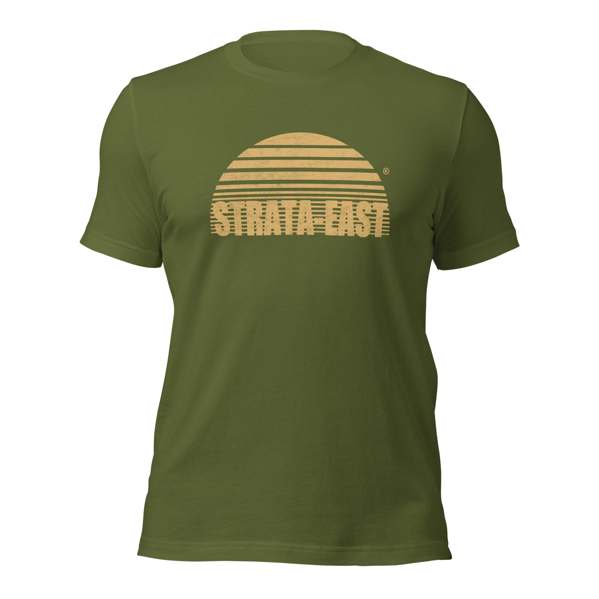 Strata-East Distressed Logo maglietta unisex cotone