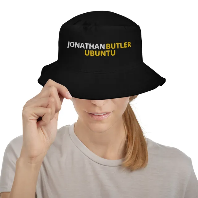 Jonathan Butler Ubuntu bucket hat cappello cotone nero