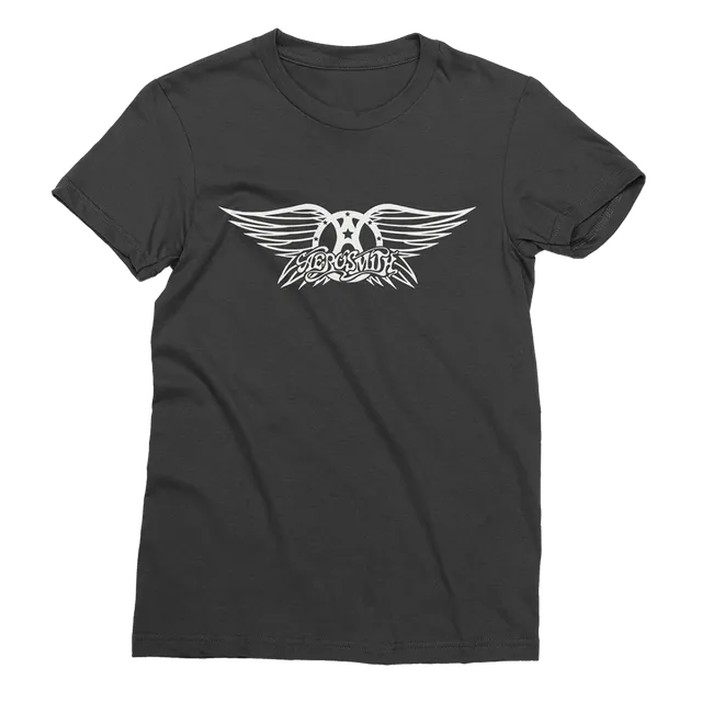 Aerosmith 50th Logo Vintage T-Shirt maglietta nera cotone