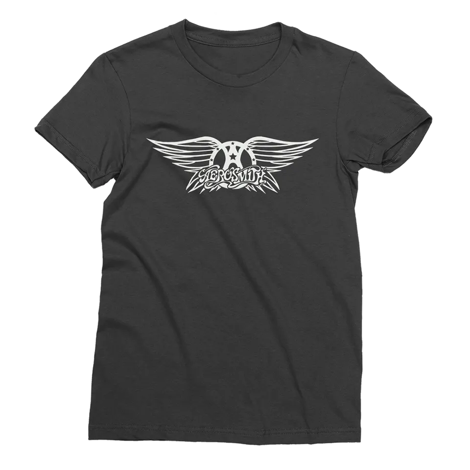 Aerosmith 50th Logo Vintage T-Shirt maglietta nera cotone
