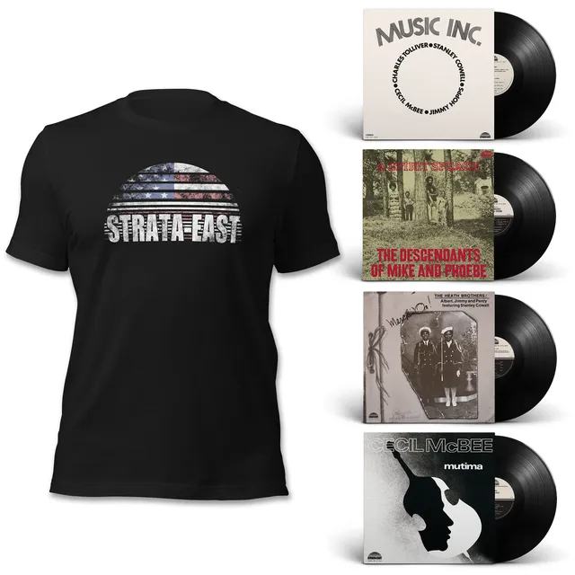 Strata-East Fan Bundle 2 bundle 4 LP + t-shirt flag