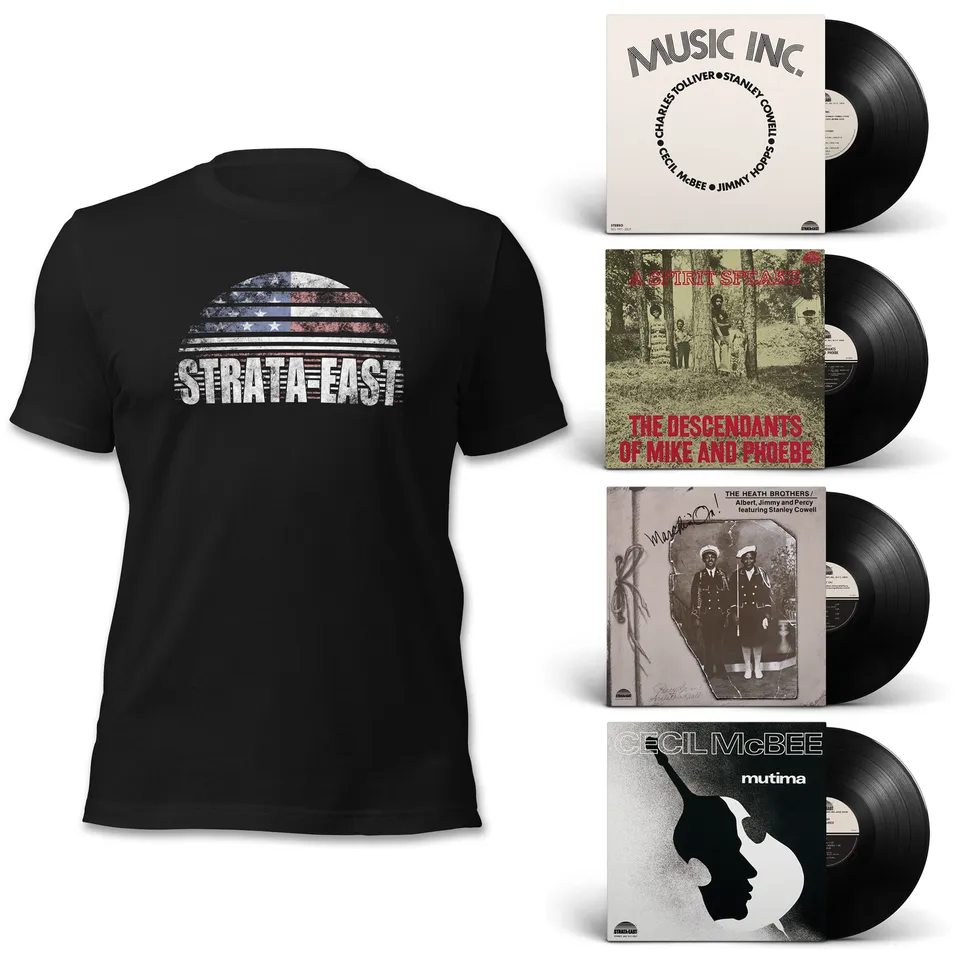 Strata-East Fan Bundle 2 bundle 4 LP + t-shirt flag