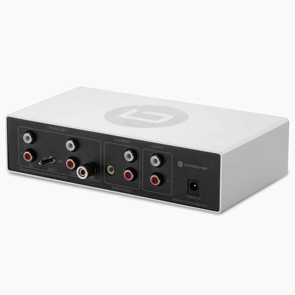 Andover Audio SpinStage Pre Phono MM MC alluminio